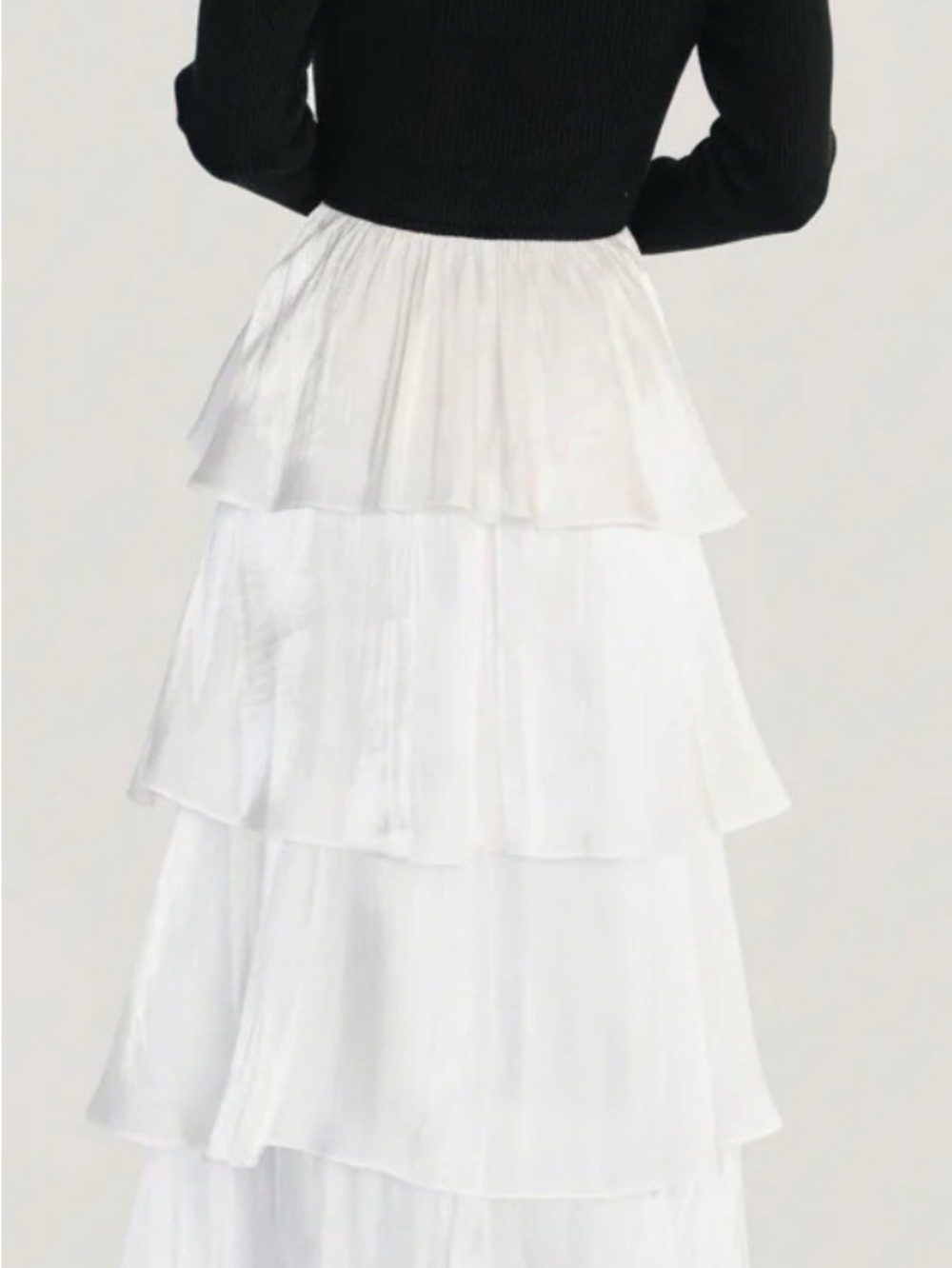 Baltic Born White Tiered Ruffle Maxi Dress - Picture 2 of 11